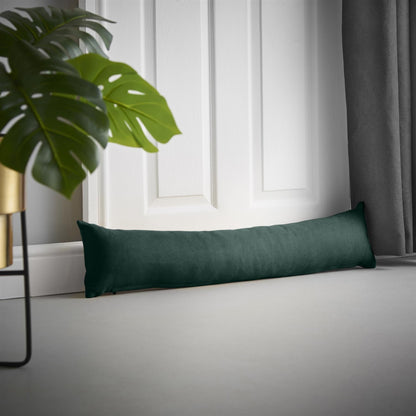 Alan Symonds Velvet Chenille Filled Draught Excluder - Green