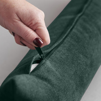 Alan Symonds Velvet Chenille Filled Draught Excluder - Green
