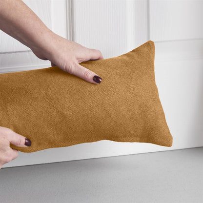 Alan Symonds Velvet Chenille Filled Draught Excluder - Tan