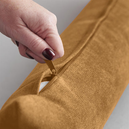 Alan Symonds Velvet Chenille Filled Draught Excluder - Tan