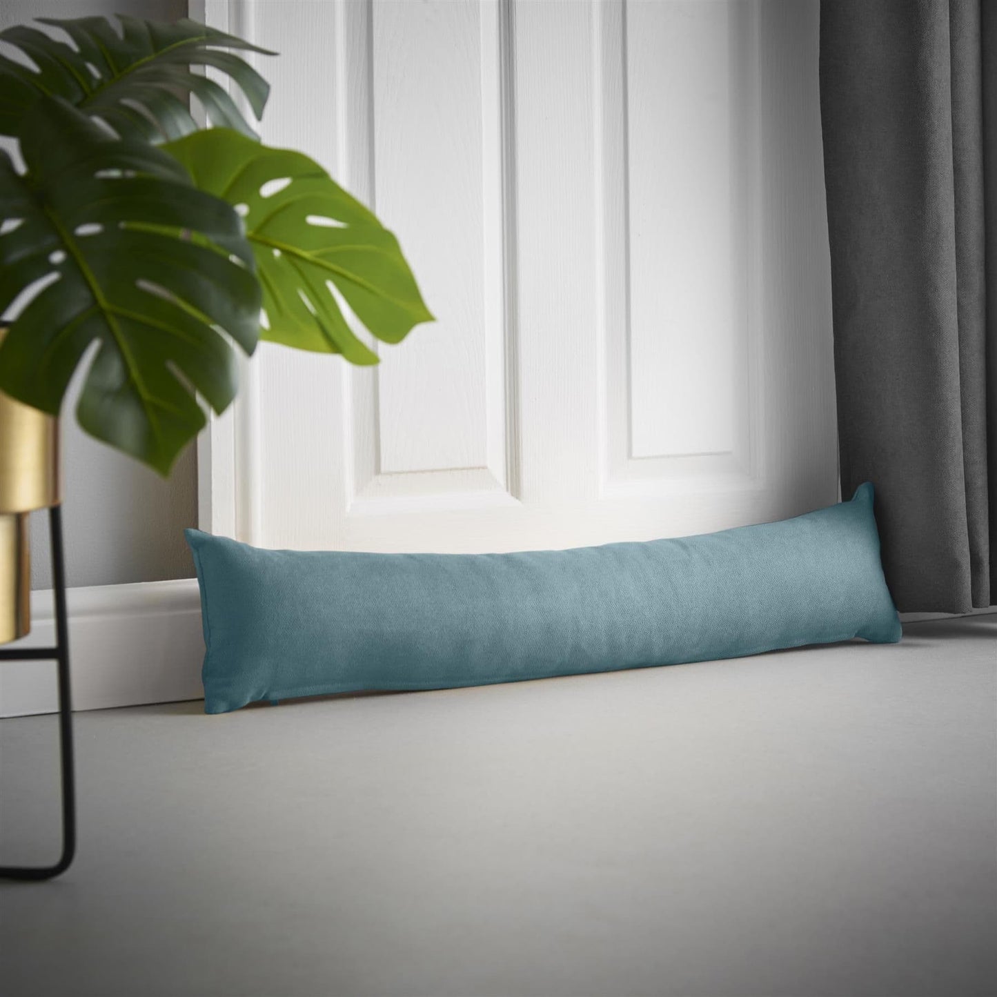 Alan Symonds Velvet Chenille Filled Draught Excluder - Teal