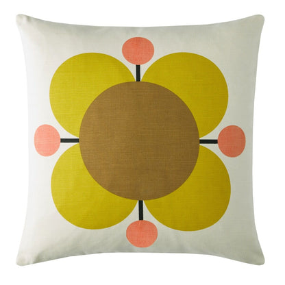 Orla Kiely Atomic Flower Filled Cushion - Primrose