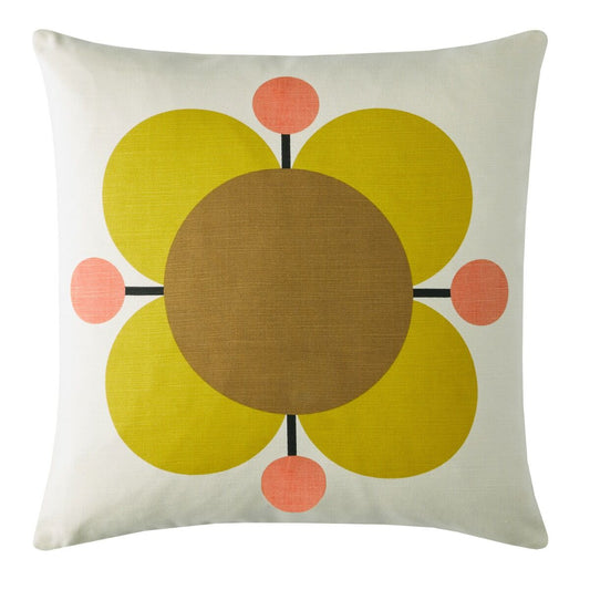 Orla Kiely Atomic Flower Filled Cushion - Primrose