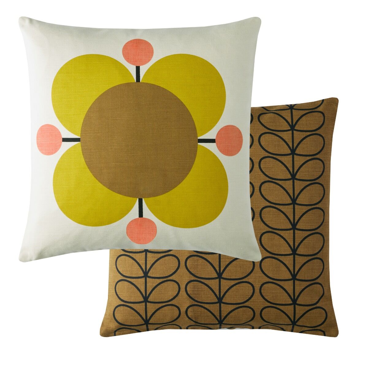 Orla Kiely Atomic Flower Filled Cushion - Primrose
