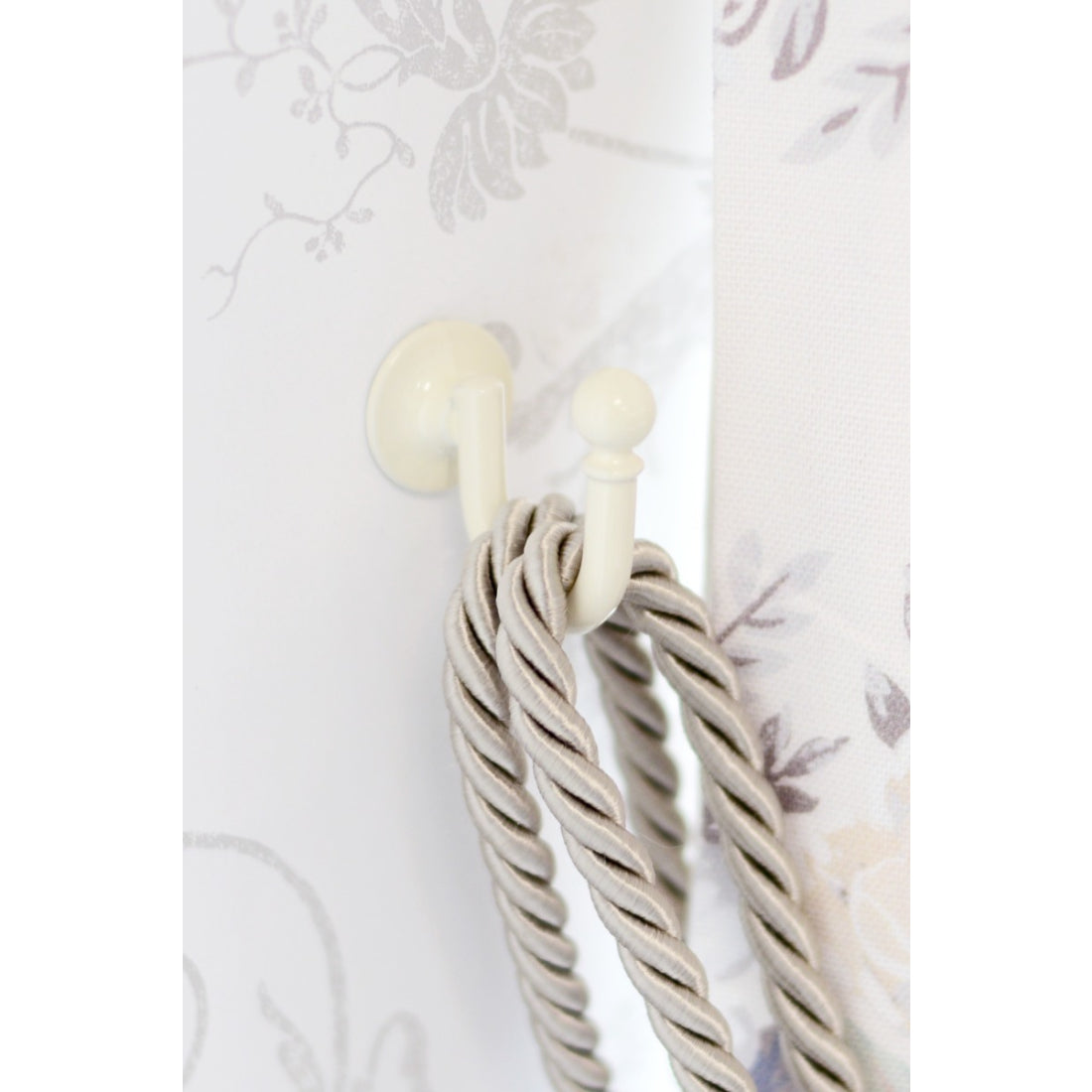 Laura Ashley Ball Metal Curtain Tieback Hooks (Pair) - Cream