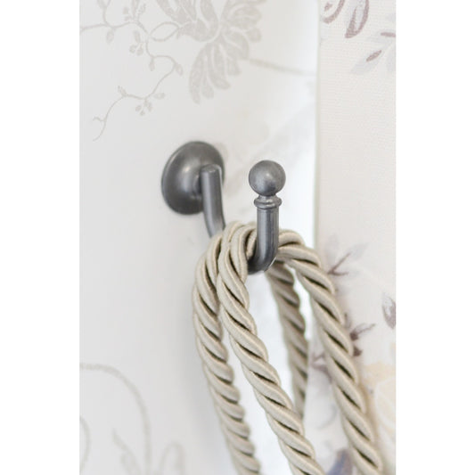 Laura Ashley Ball Metal Curtain Tieback Hooks (Pair) - Grey