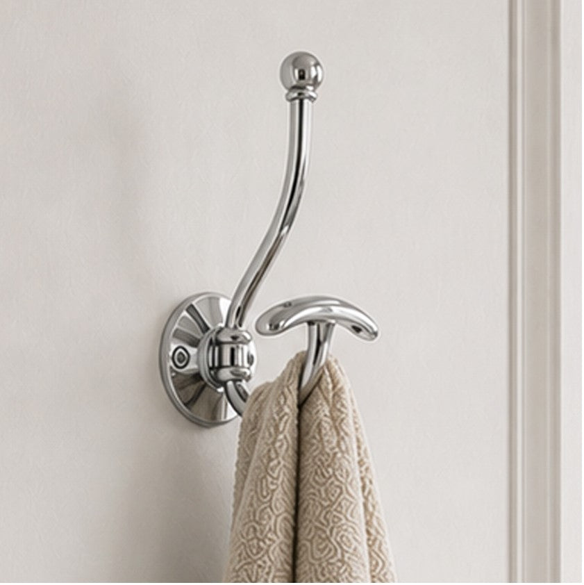 Jones Circular Double Bath Hook - Chrome