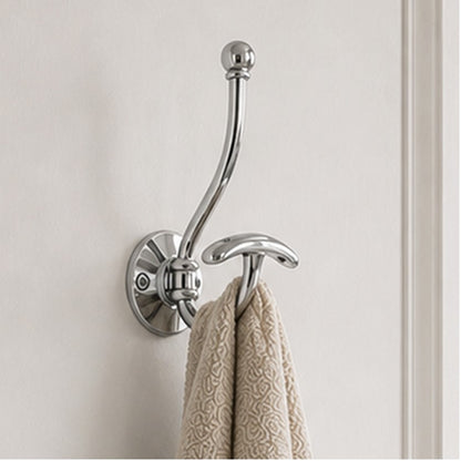 Jones Circular Double Bath Hook - Chrome
