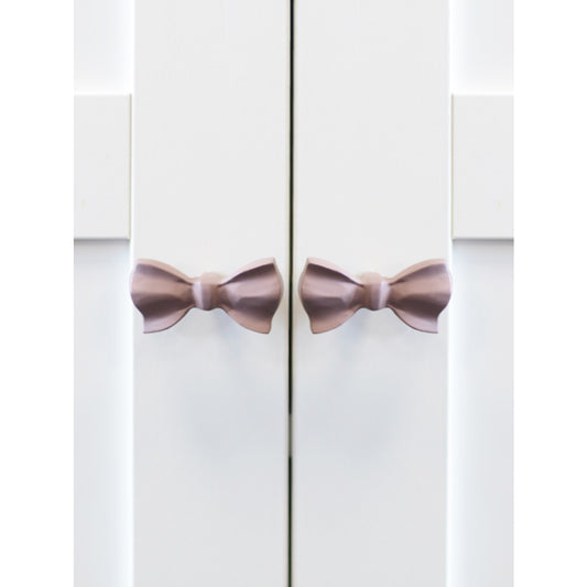 Laura Ashley Bow Drawer Pulls (Pack of 4) - Dusky Rose