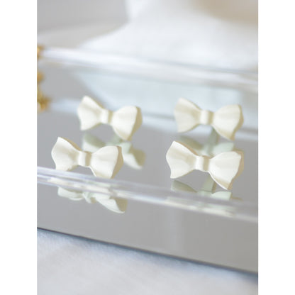 Laura Ashley Bow Drawer Pulls (Pack of 4) - Off White