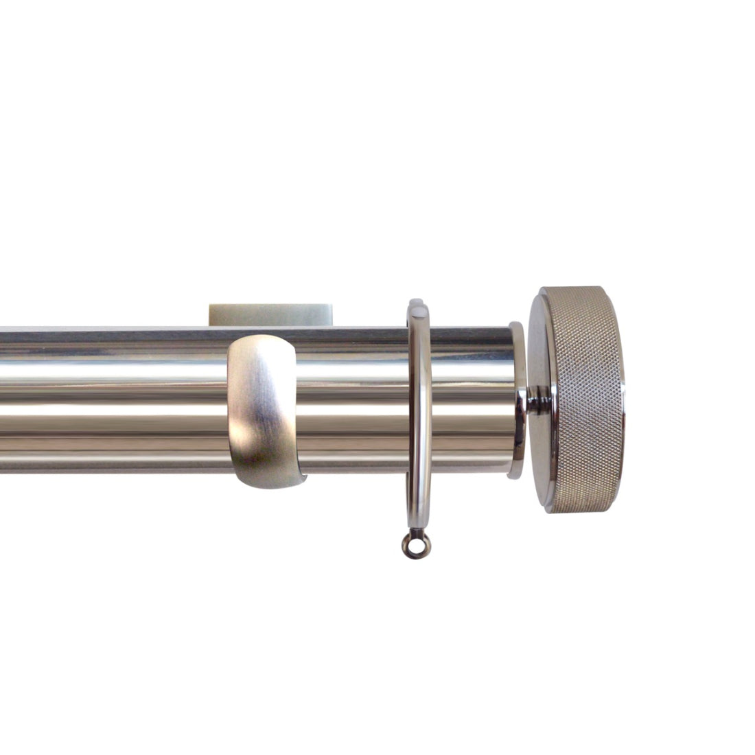Jones Esquire 50mm Metal Curtain Pole Square Bracket - Polished Nickel