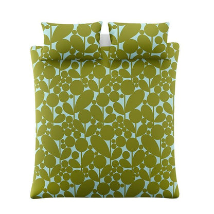 Orla Kiely Bubble Flower Duvet Cover Set - Aqua Seagrass