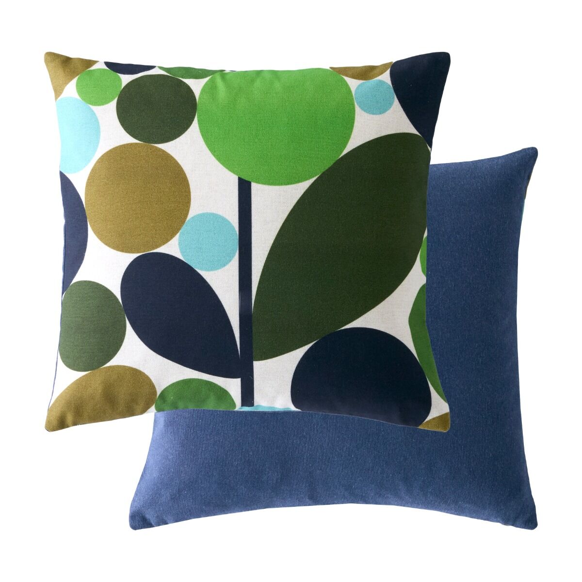 Orla Kiely Bubble Flower Filled Cushion - Evergreen