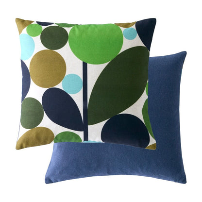 Orla Kiely Bubble Flower Filled Cushion - Evergreen