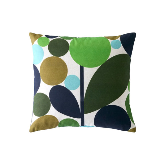 Orla Kiely Bubble Flower Filled Cushion - Evergreen