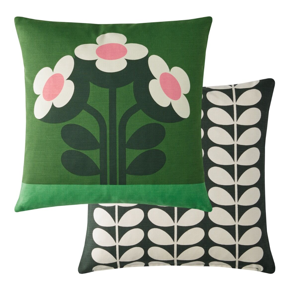 Orla Kiely Buttercup Filled Cushion - Pine