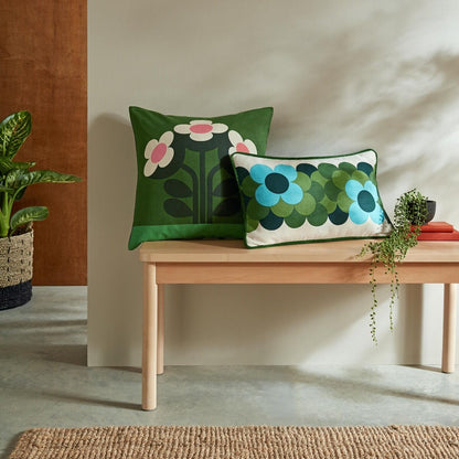 Orla Kiely Buttercup Filled Cushion - Pine