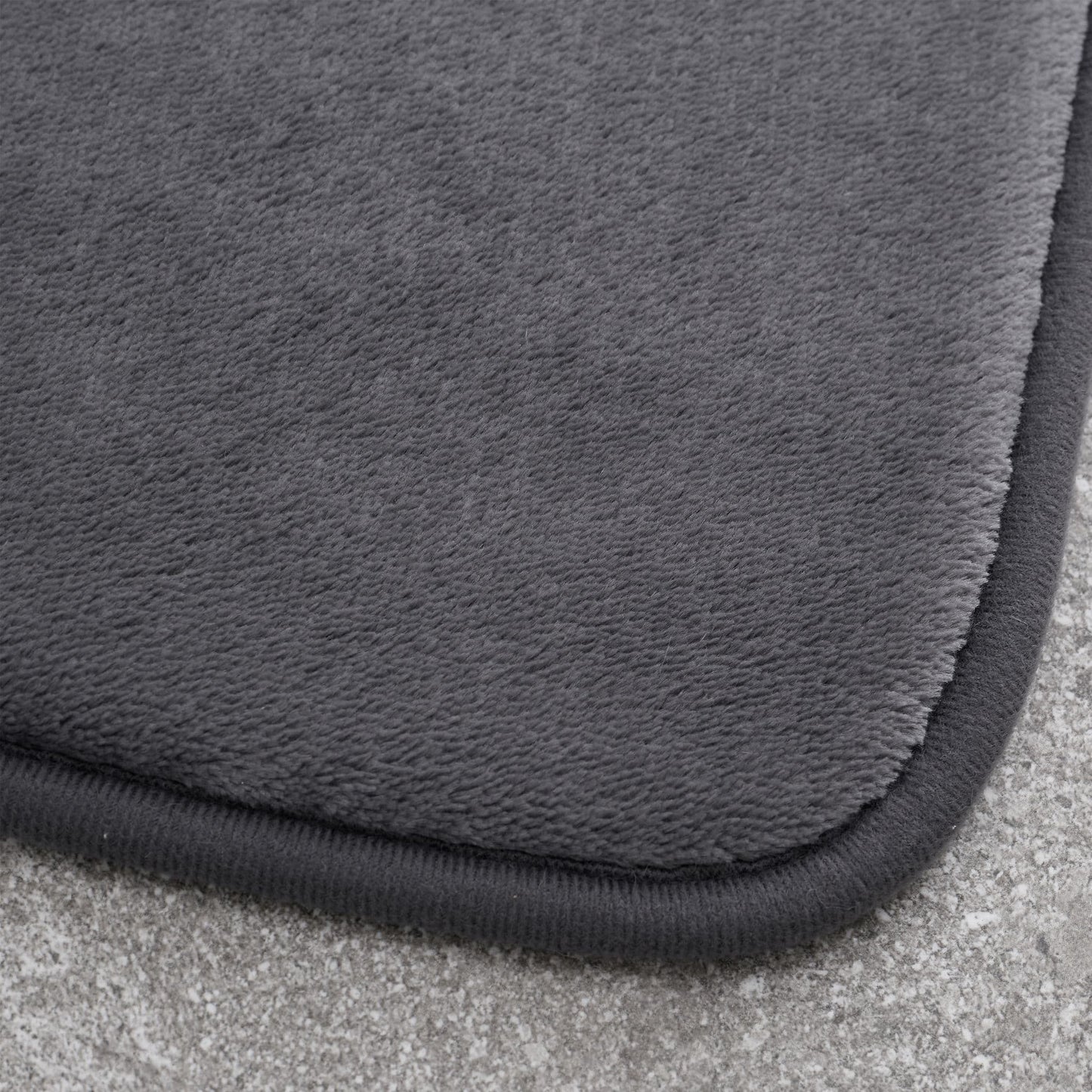 Catherine Lansfield Anti-Bacterial Memory Foam Bath Mat - Charcoal