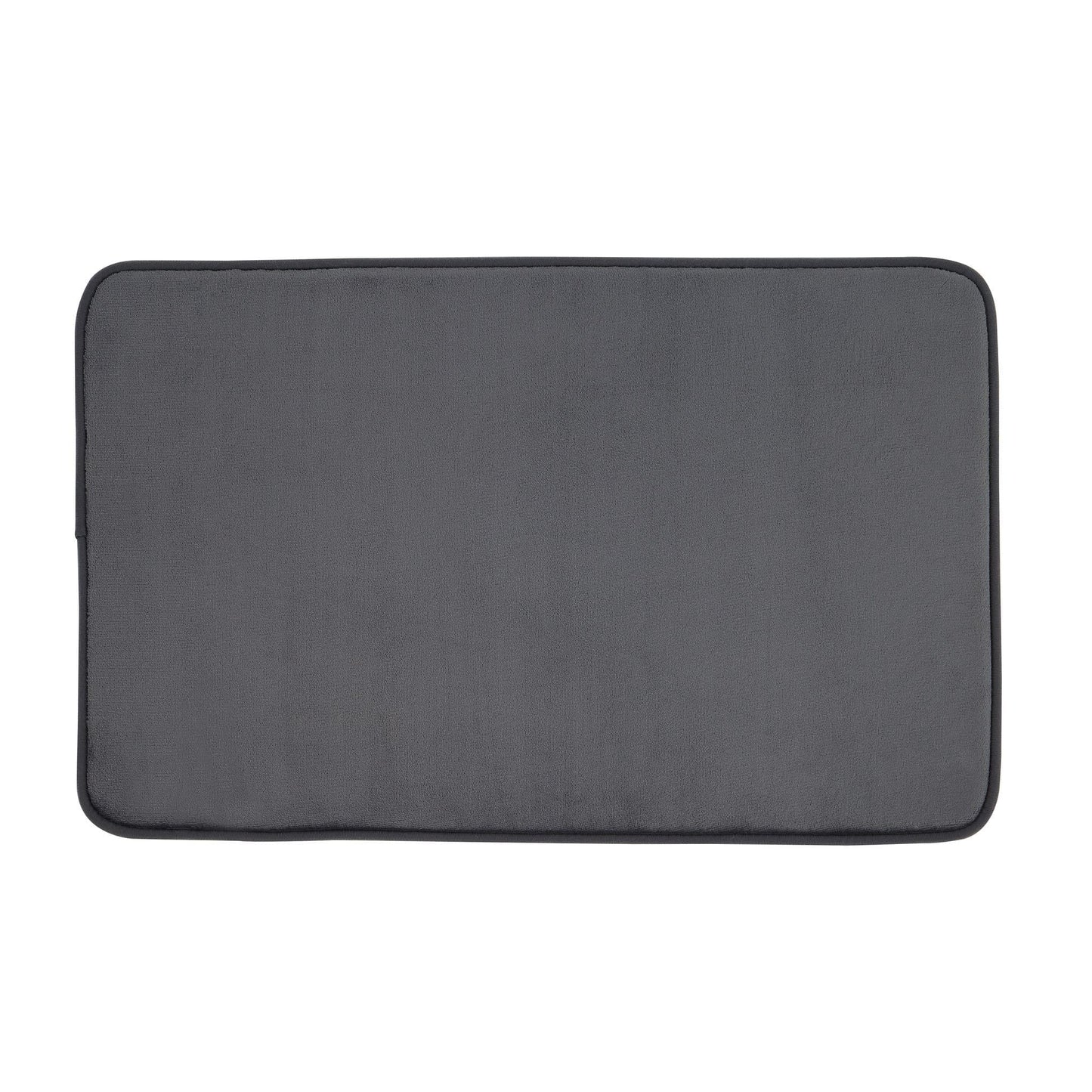 Catherine Lansfield Anti-Bacterial Memory Foam Bath Mat - Charcoal