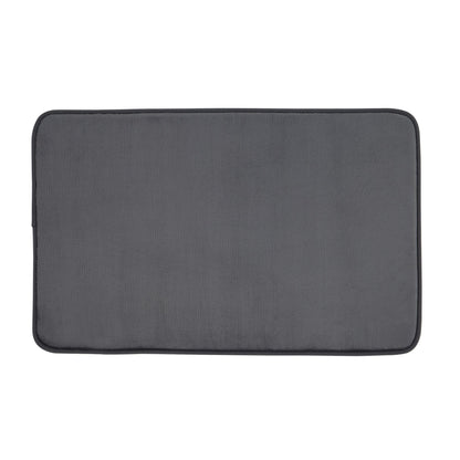 Catherine Lansfield Anti-Bacterial Memory Foam Bath Mat - Charcoal