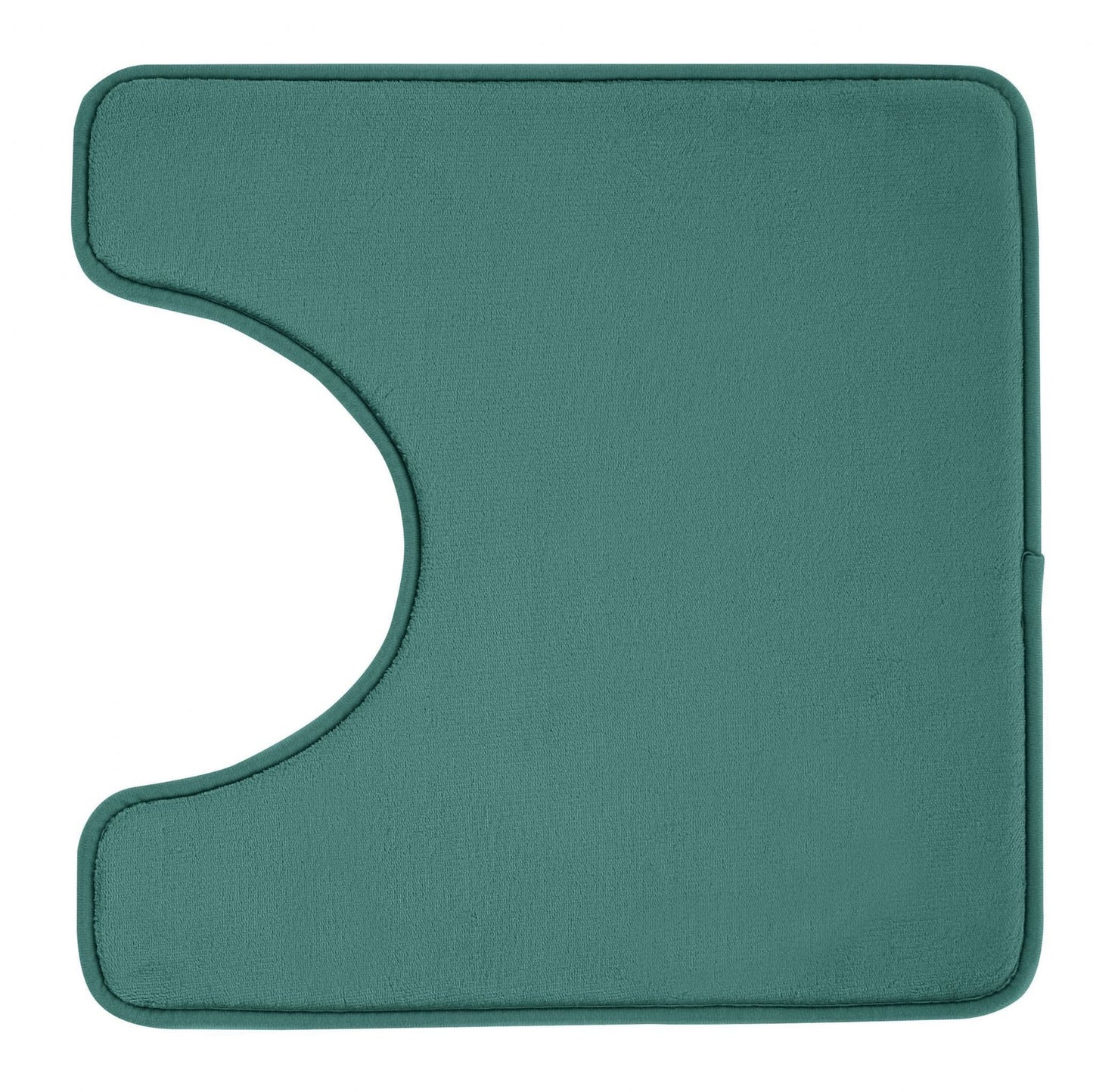 Catherine Lansfield Anti-Bacterial Memory Foam Bath Mat and Pedestal Set - Forest Green