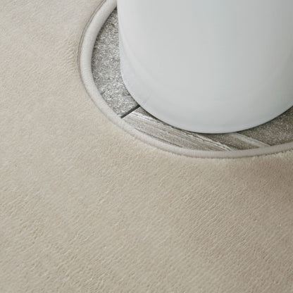 Catherine Lansfield Anti-Bacterial Memory Foam Bath Mat and Pedestal Set - Natural