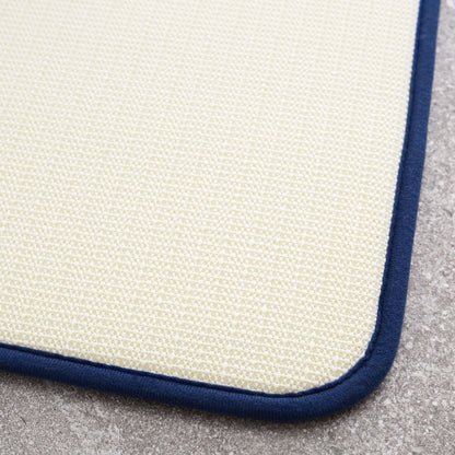 Catherine Lansfield Anti-Bacterial Memory Foam Bath Mat and Pedestal Set - Navy
