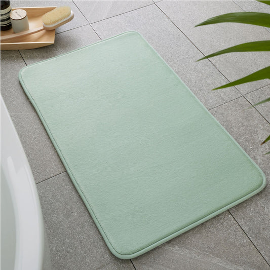 Catherine Lansfield Anti-Bacterial Memory Foam Bath Mat - Sage Green