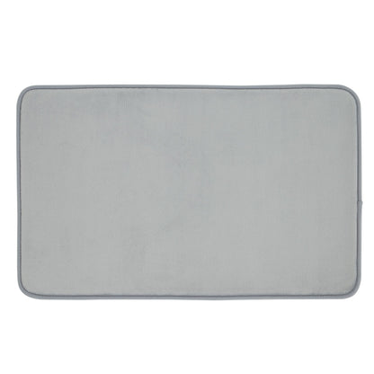 Catherine Lansfield Anti-Bacterial Memory Foam Bath Mat - Silver