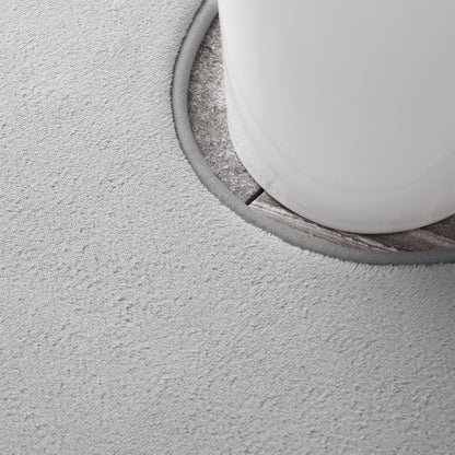 Catherine Lansfield Anti-Bacterial Memory Foam Bath Mat and Pedestal Set - Silver