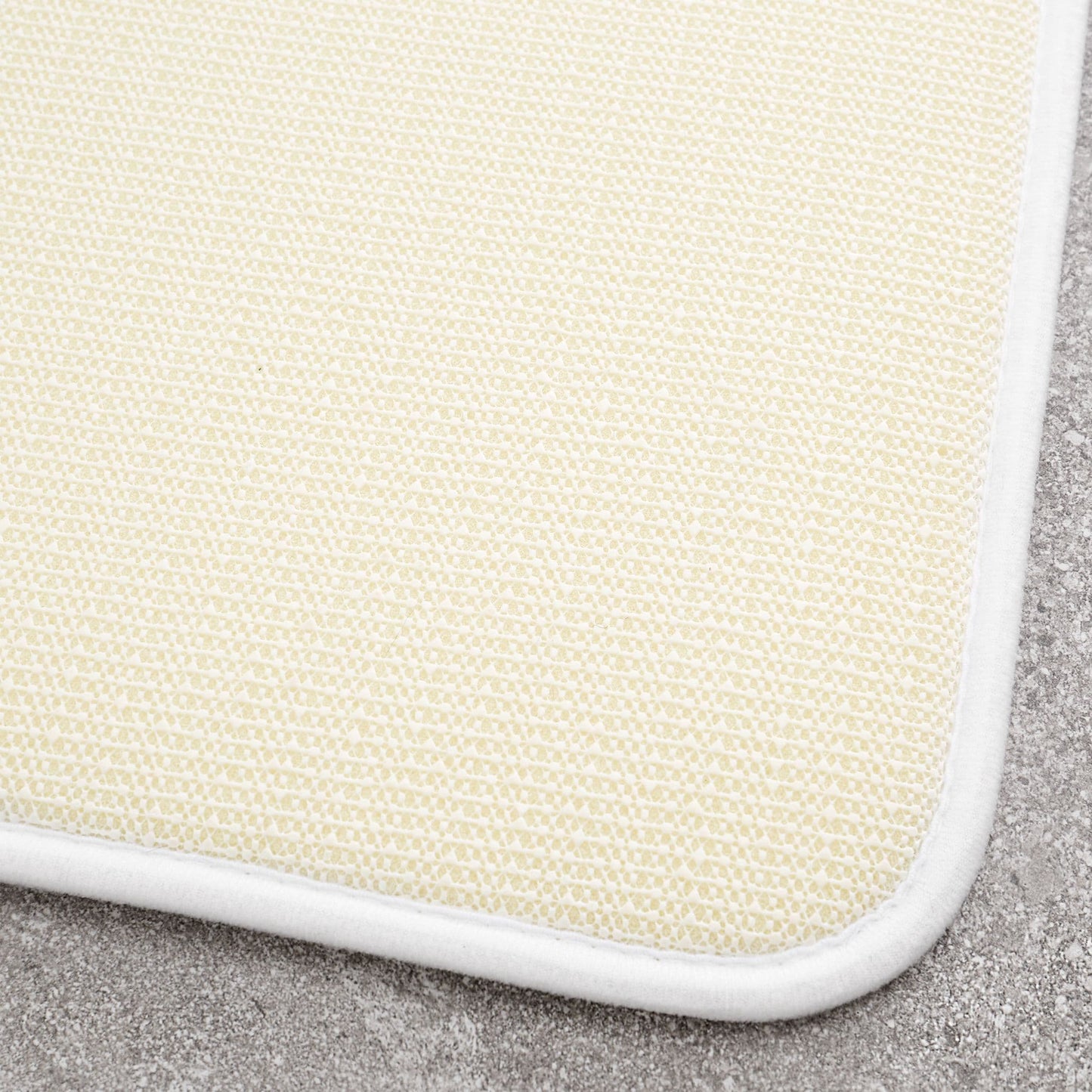 Catherine Lansfield Anti-Bacterial Memory Foam Bath Mat and Pedestal Set - White