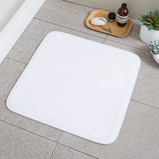 Catherine Lansfield Anti-Bacterial Memory Foam Shower Mat - White