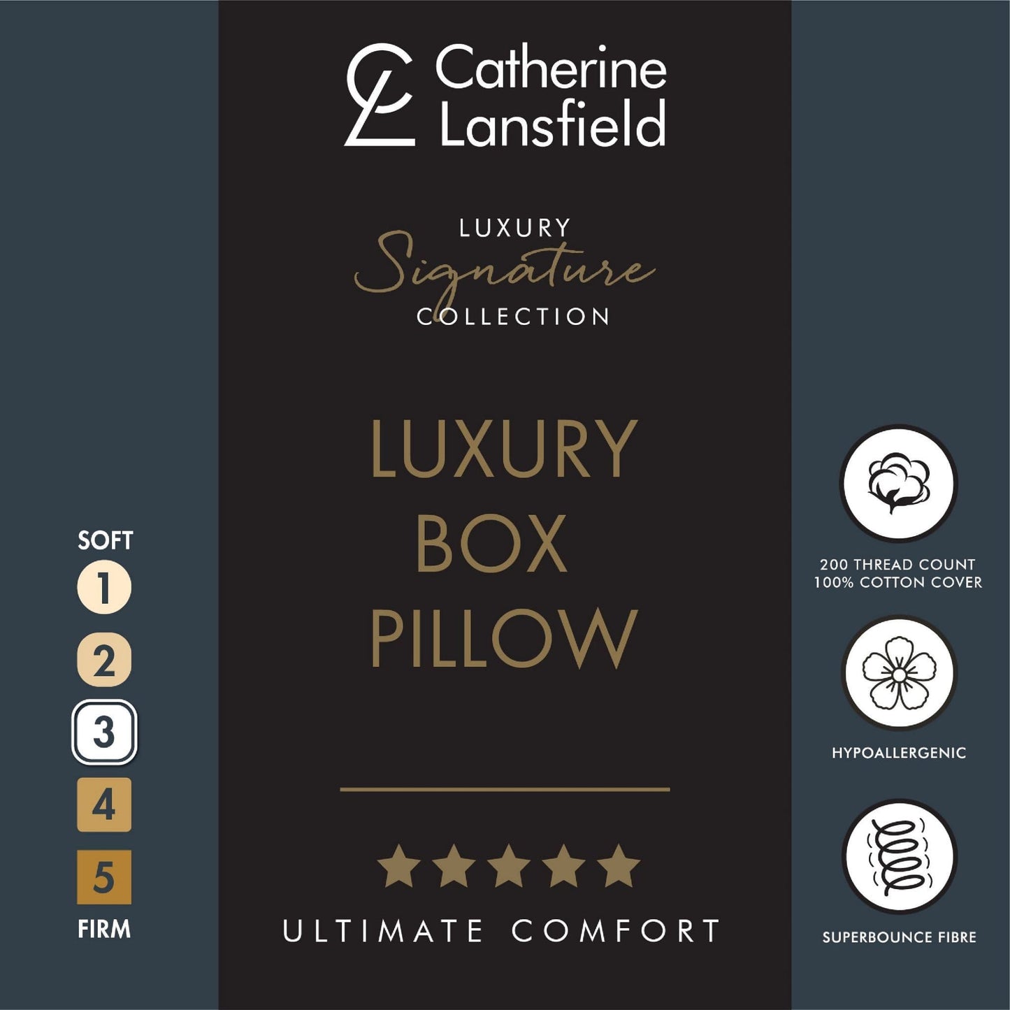 Catherine Lansfield Luxury Box Pillow