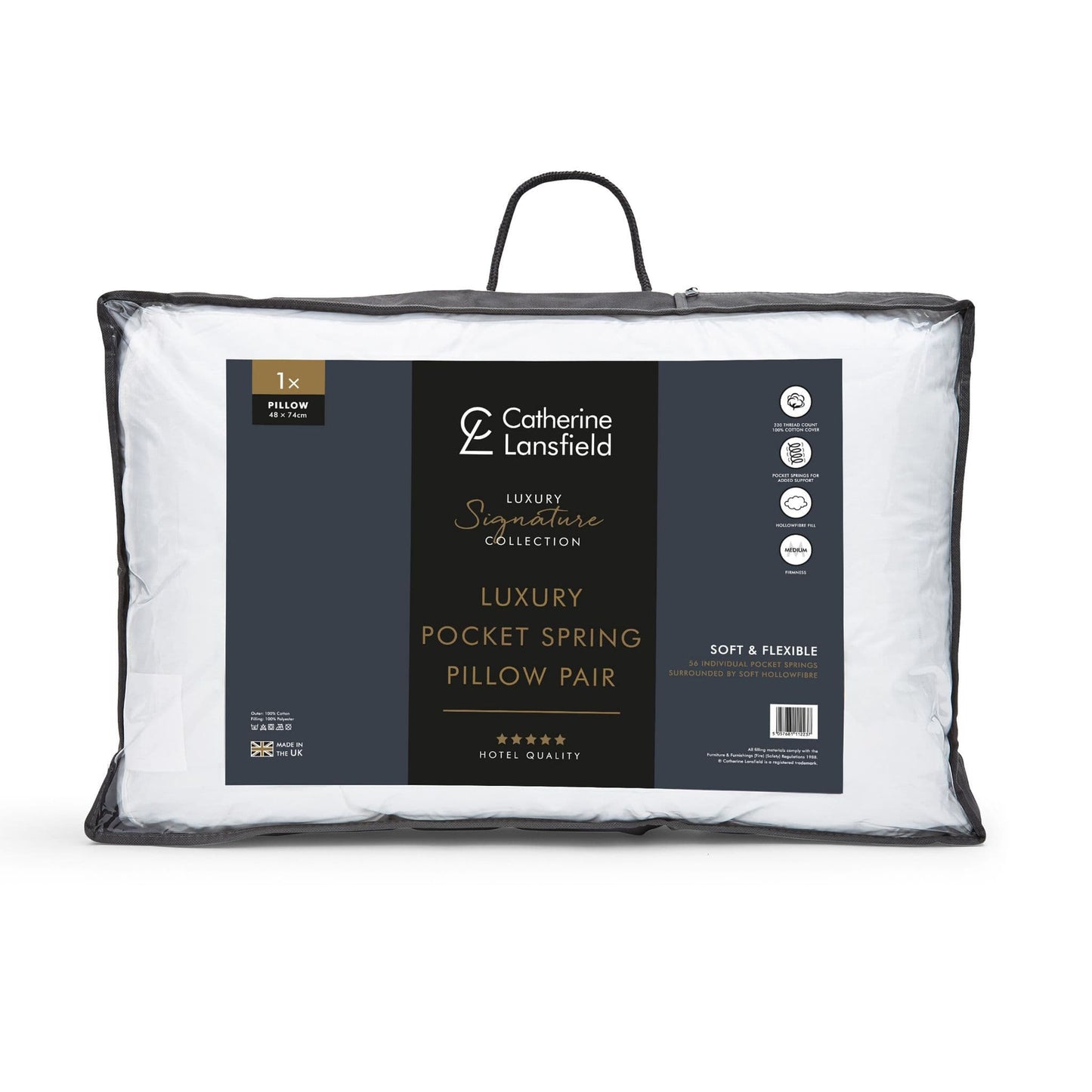 Catherine Lansfield Luxury Pocket Spring Pillow