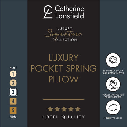 Catherine Lansfield Luxury Pocket Spring Pillow