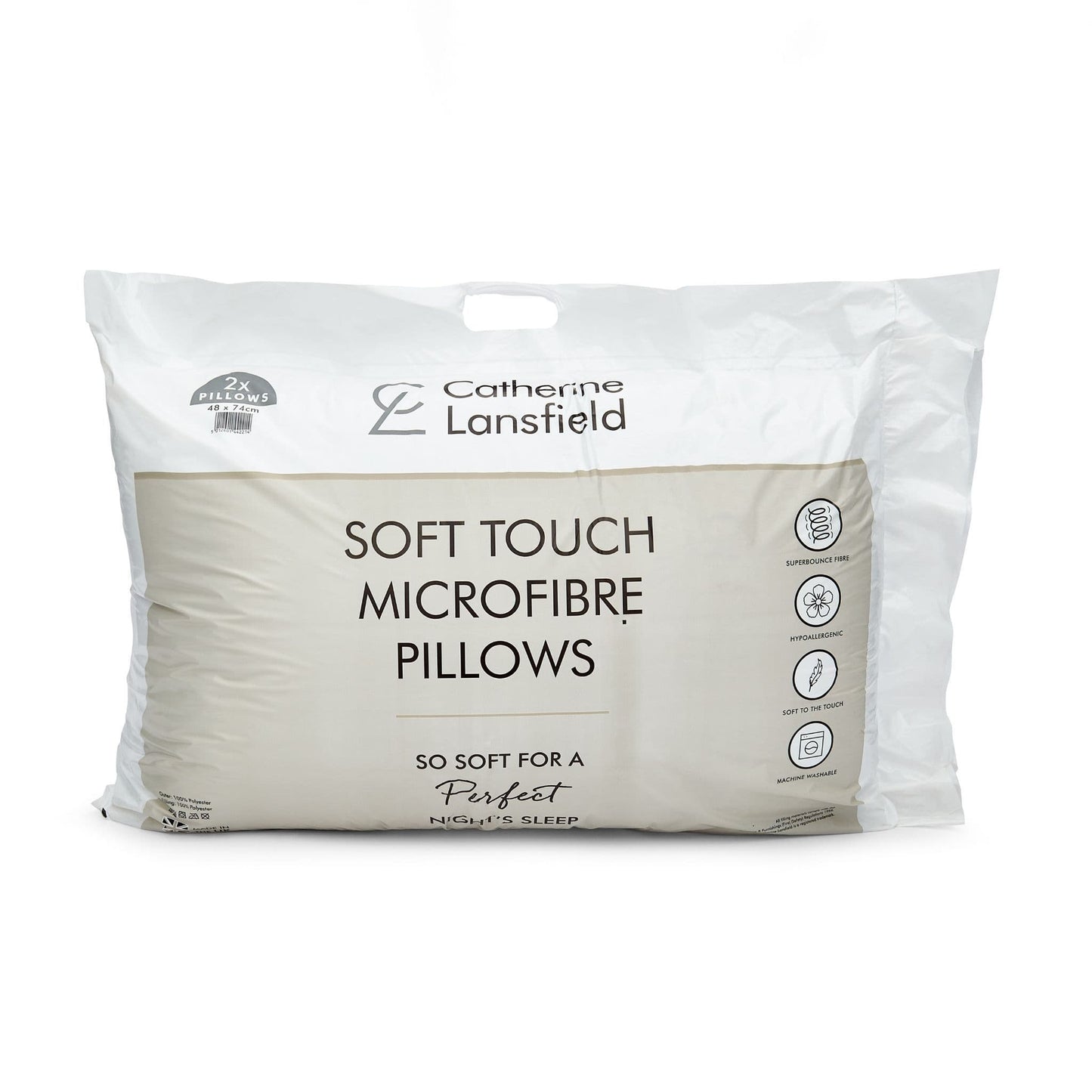 Catherine Lansfield Microfibre Pillows (Pair)