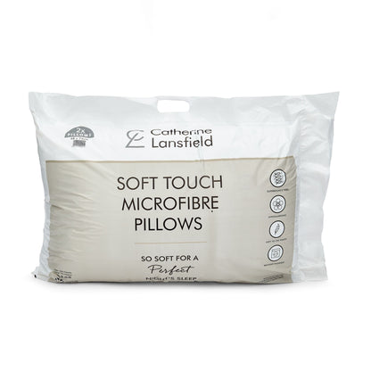 Catherine Lansfield Microfibre Pillows (Pair)