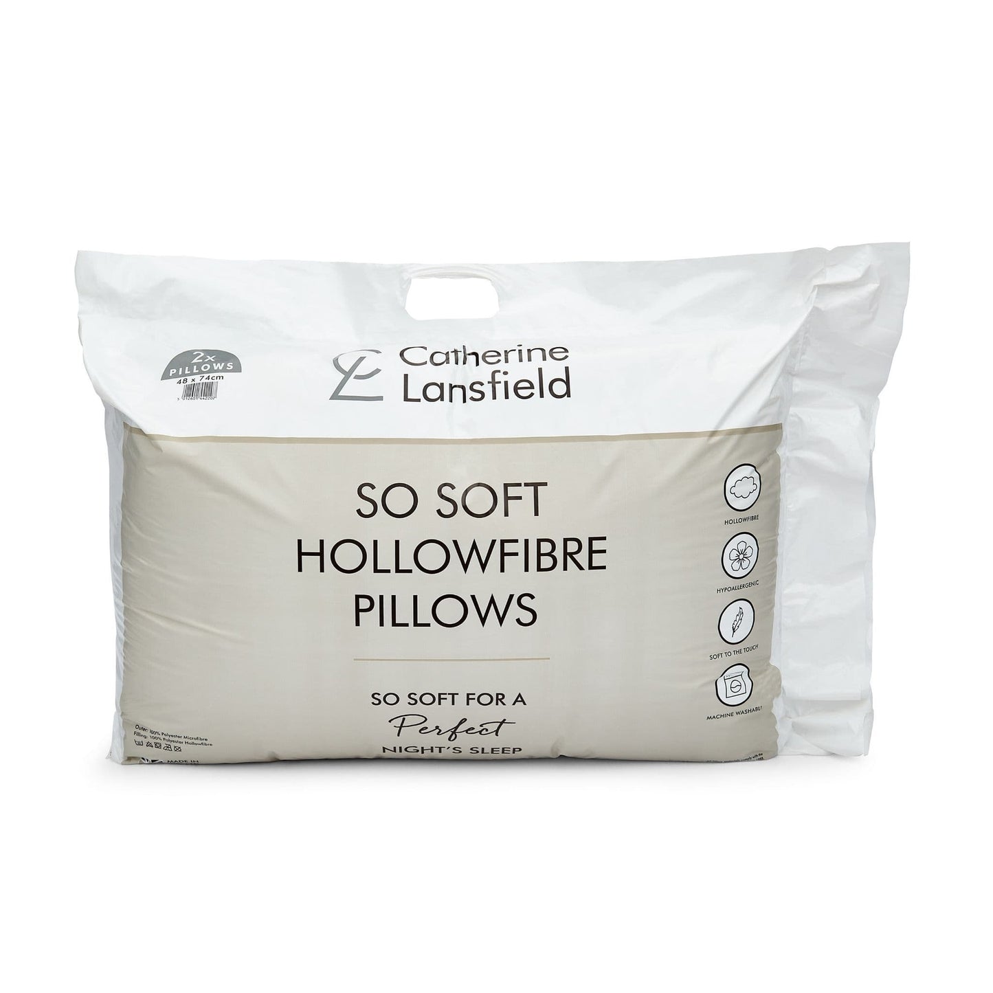 Catherine Lansfield So Soft Hollowfibre Pillows (Pair)