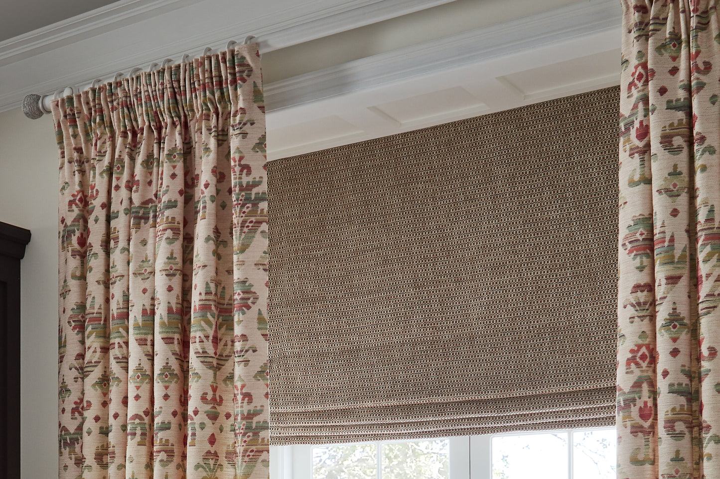 Hallis Origins Twine 45mm Wooden Curtain Pole - Chalk Stone