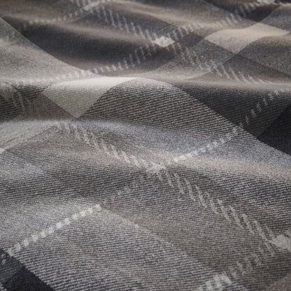 Colville Check Duvet Cover Set by Dreams & Drapes Lodge in Grey - Duvet Cover Set - Dreams & Drapes Lodge