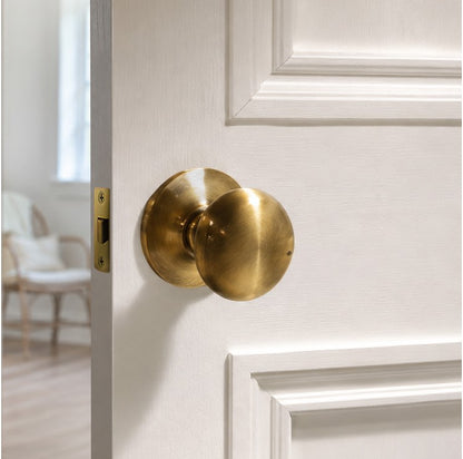 Jones Concealed Mortice Door Knobs (Pair) - Antique Brass