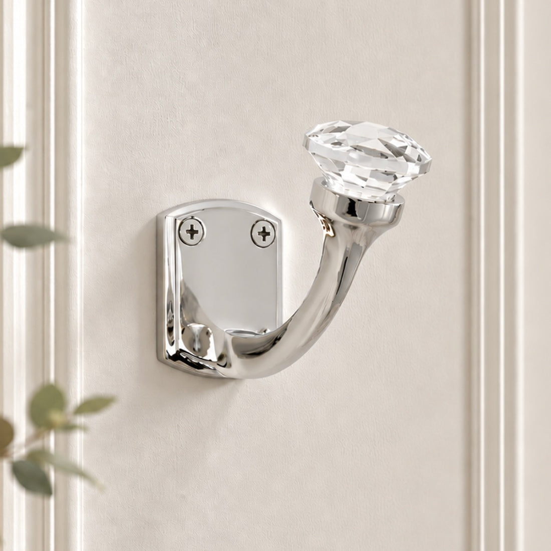 Laura Ashley Connie Single Coat Hook - Chrome