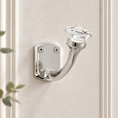 Laura Ashley Connie Single Coat Hook - Chrome