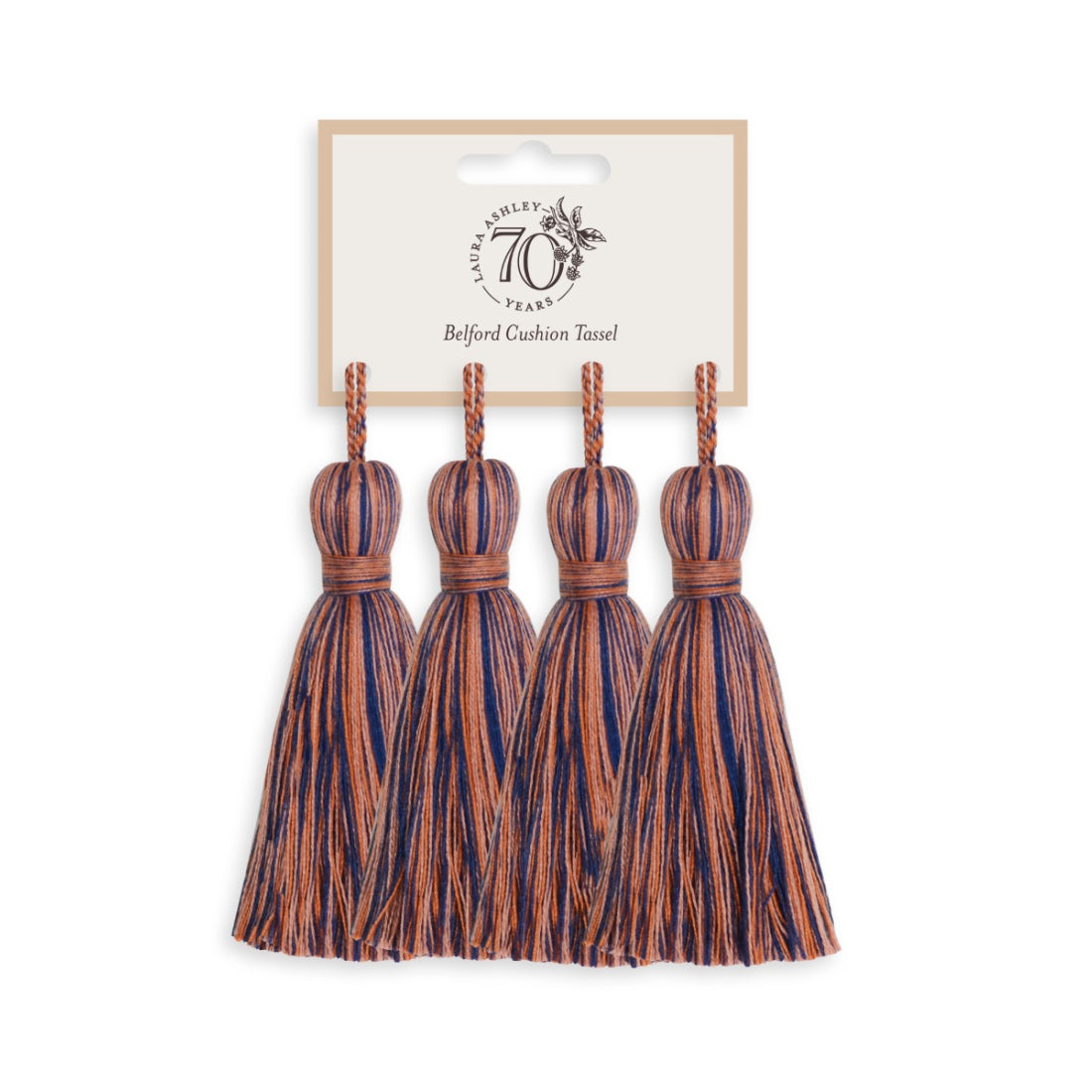 Laura Ashley Belford Cushion Tassel (Pack of 4) - Crimson Mix