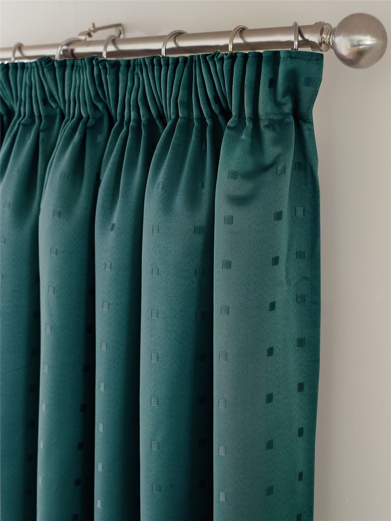 Alan Symonds Madison Pencil Pleat Curtains - Teal
