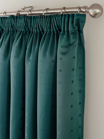 Alan Symonds Madison Pencil Pleat Curtains - Teal