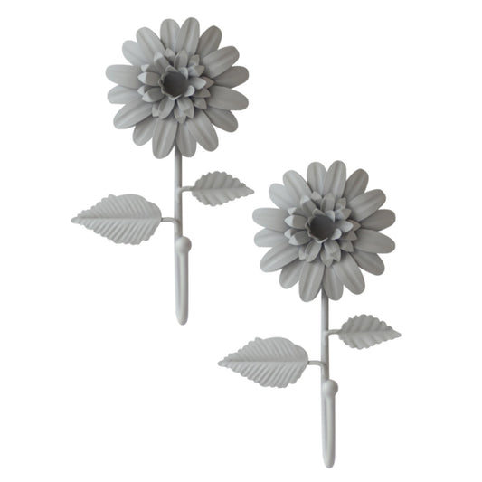 Laura Ashley Dahlia Coat Hooks (Pair) - Dove Grey