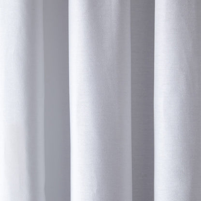 Dijon Pair of Pencil Pleat Curtains by Fusion in White - Pair of Pencil Pleat Curtains - Fusion
