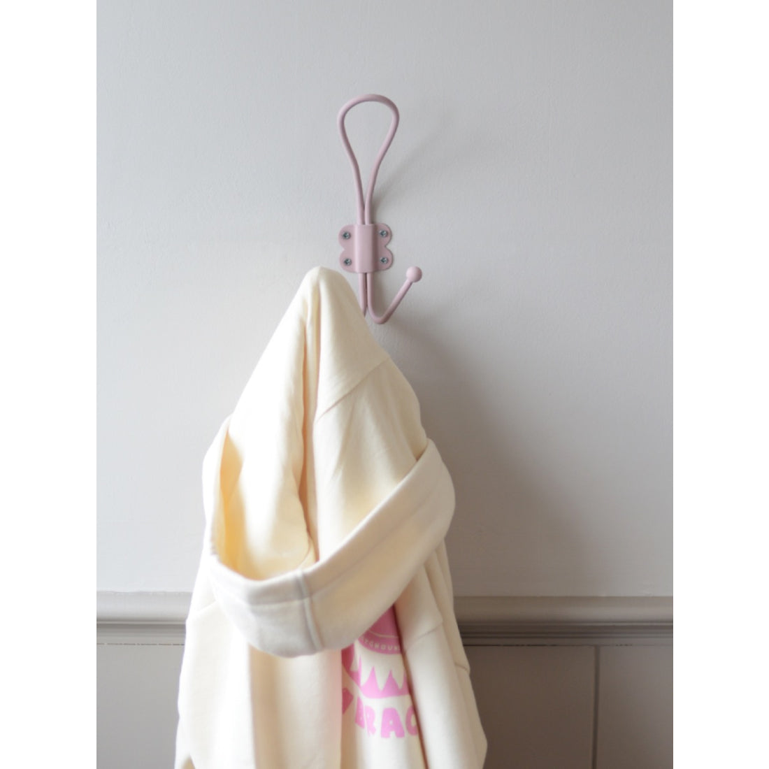 Laura Ashley Double Coat Hooks (Pair) - Dusky Rose