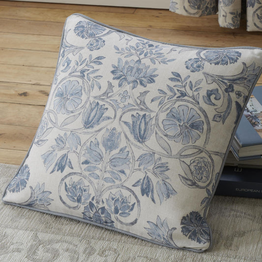 Dreams & Drapes Averie Blue Filled Cushion